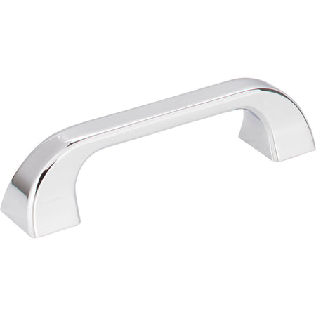 Jeffrey Alexander 972-96PC: 96mm cc Marlo D-Handle Cabinet Pull - Polished Chrome