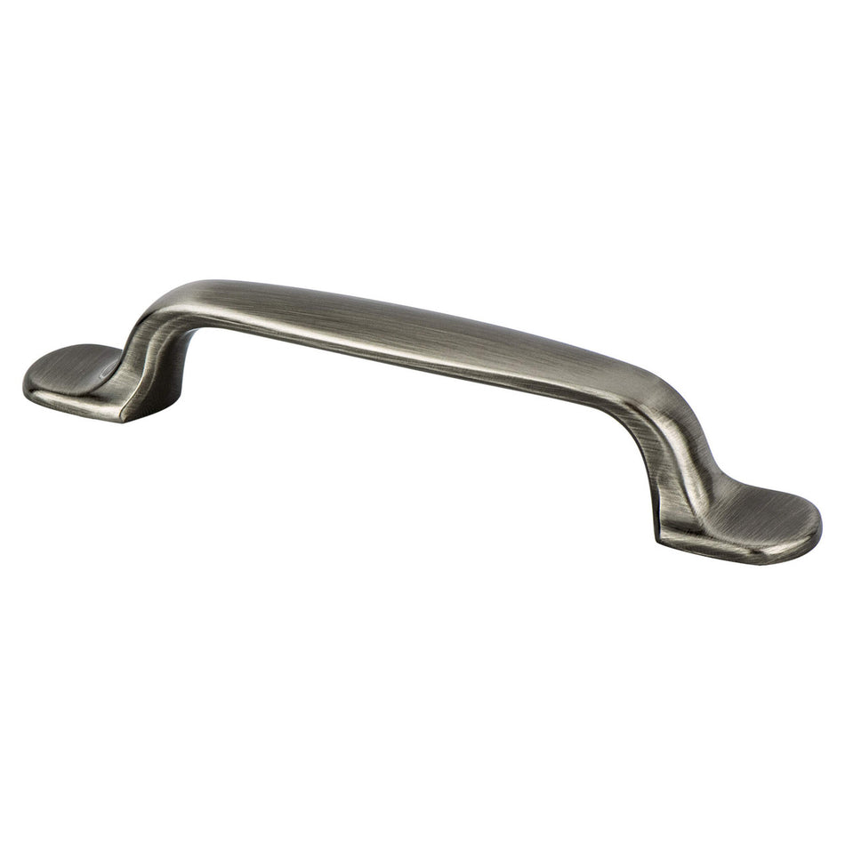 Berenson 9720-1BBN: 96mm cc Euro Moderno Cabinet Pull - Brushed Black Nickel