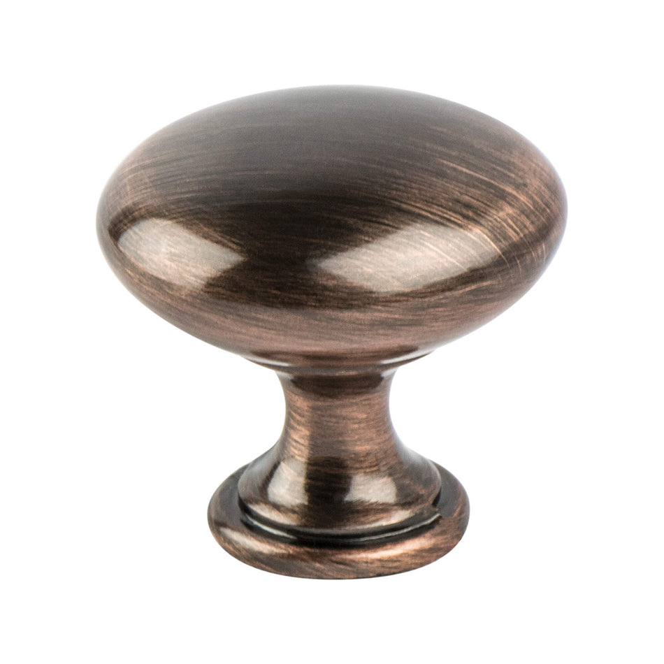 Berenson 9722-1BAC: 1-1/8" Euro Moderno Cabinet Knob - Brushed Antique Copper