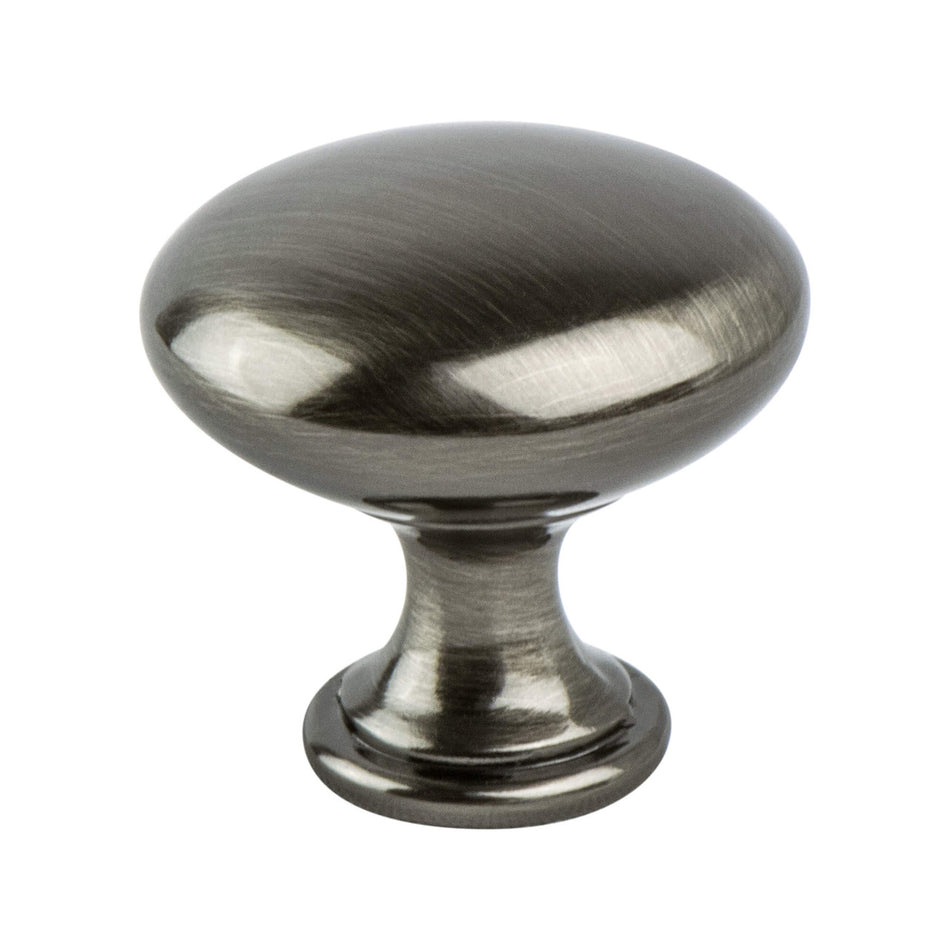 Berenson 9723-1BBN: 1-1/8" Euro Moderno Cabinet Knob - Brushed Black Nickel