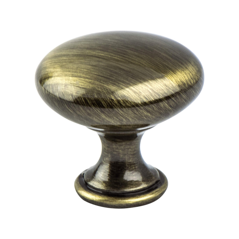 Berenson 9724-1BAB: 1-1/8" Euro Moderno Cabinet Knob - Brushed Antique Brass