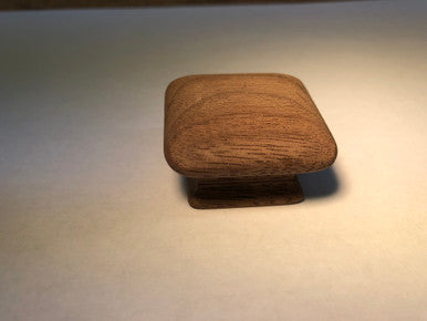 Cal Crystal 9725: 1-1/2" Square Cabinet Knob - Walnut