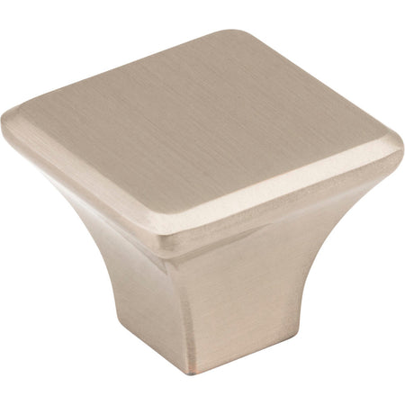 Jeffrey Alexander 972L-SN: 1-1/4" Marlo Square Cabinet Knob - Satin Nickel