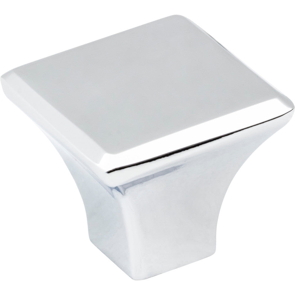 Jeffrey Alexander 972PC: 1-1/8" Marlo Square Cabinet Knob - Polished Chrome