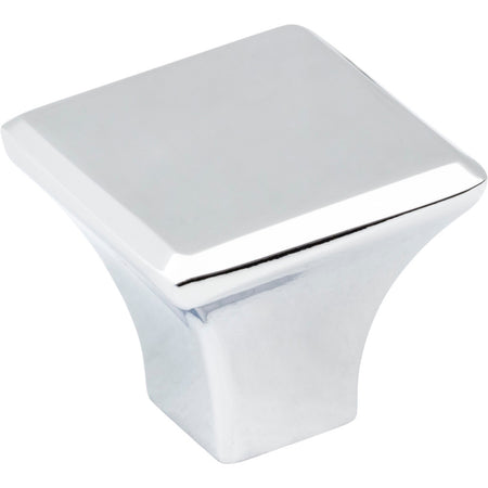 Jeffrey Alexander 972PC: 1-1/8" Marlo Square Cabinet Knob - Polished Chrome