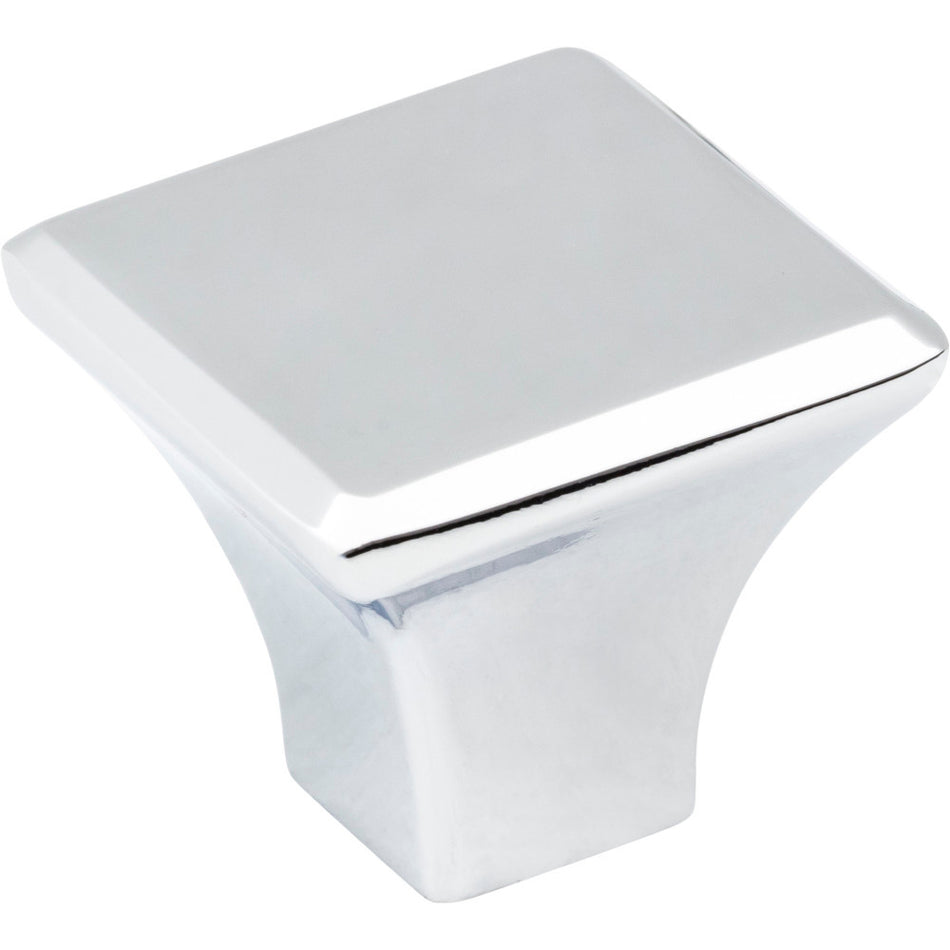 Jeffrey Alexander 972PC: 1-1/8" Marlo Square Cabinet Knob - Polished Chrome