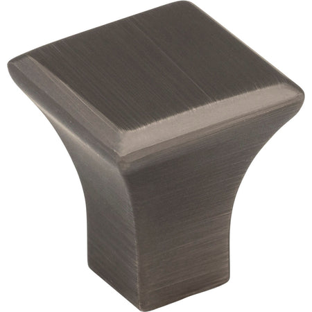 Jeffrey Alexander 972S-BNBDL: 7/8" Marlo Square Cabinet Knob - Brushed Pewter