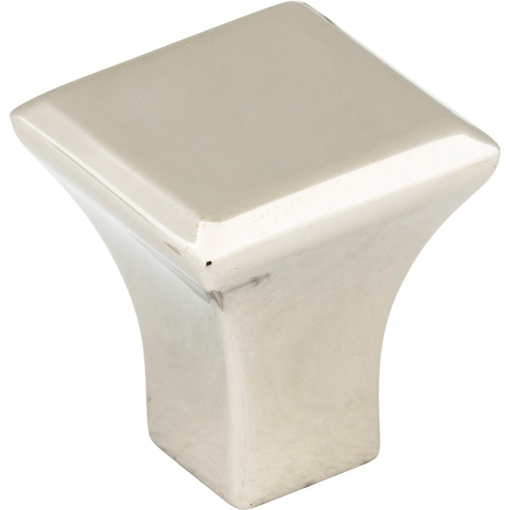 Jeffrey Alexander 972S-NI: 7/8" Marlo Square Cabinet Knob - Polished Nickel