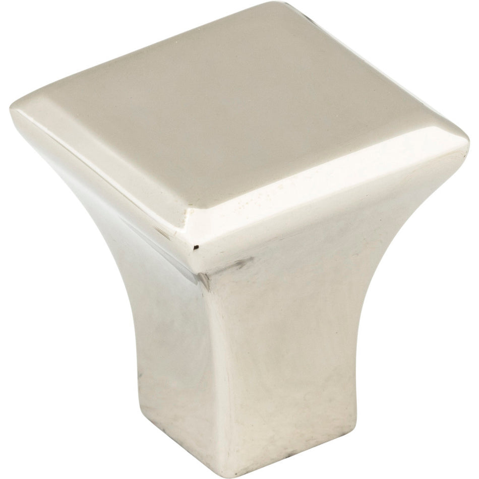 Jeffrey Alexander 972S-NI: 7/8" Marlo Square Cabinet Knob - Polished Nickel