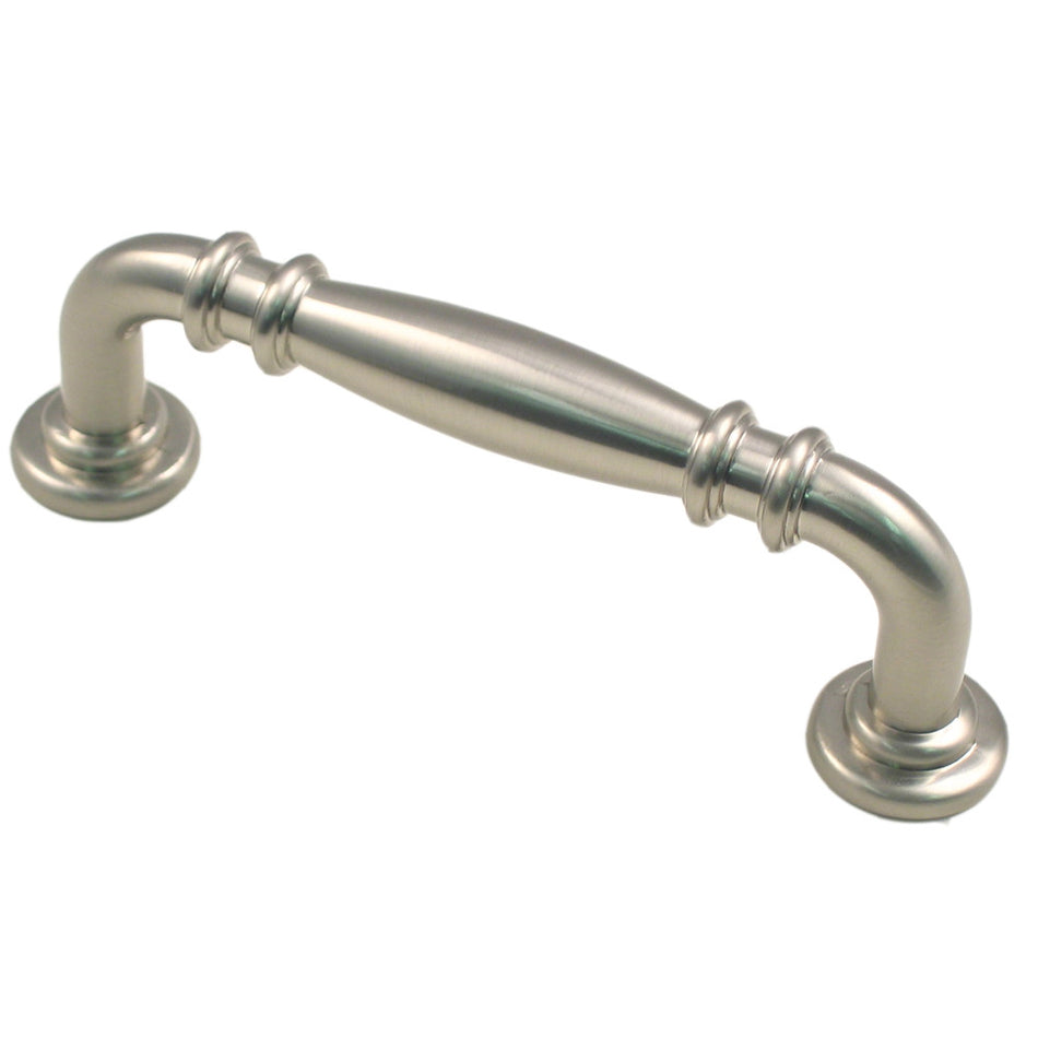 Rusticware 972SN: 5" cc Double Knuckle Cabinet Pull - Satin Nickel