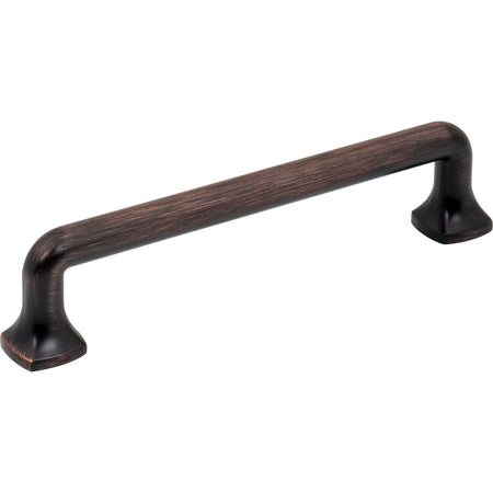 Jeffrey Alexander 663-128DBAC: 128mm cc Griffin Bar Cabinet Pull - Brushed Oil Rubbed Bronze