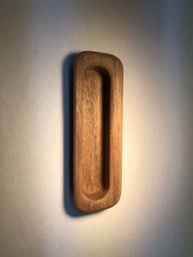 Cal Crystal 9731: 1-1/2" Flush Cabinet Pull - Walnut