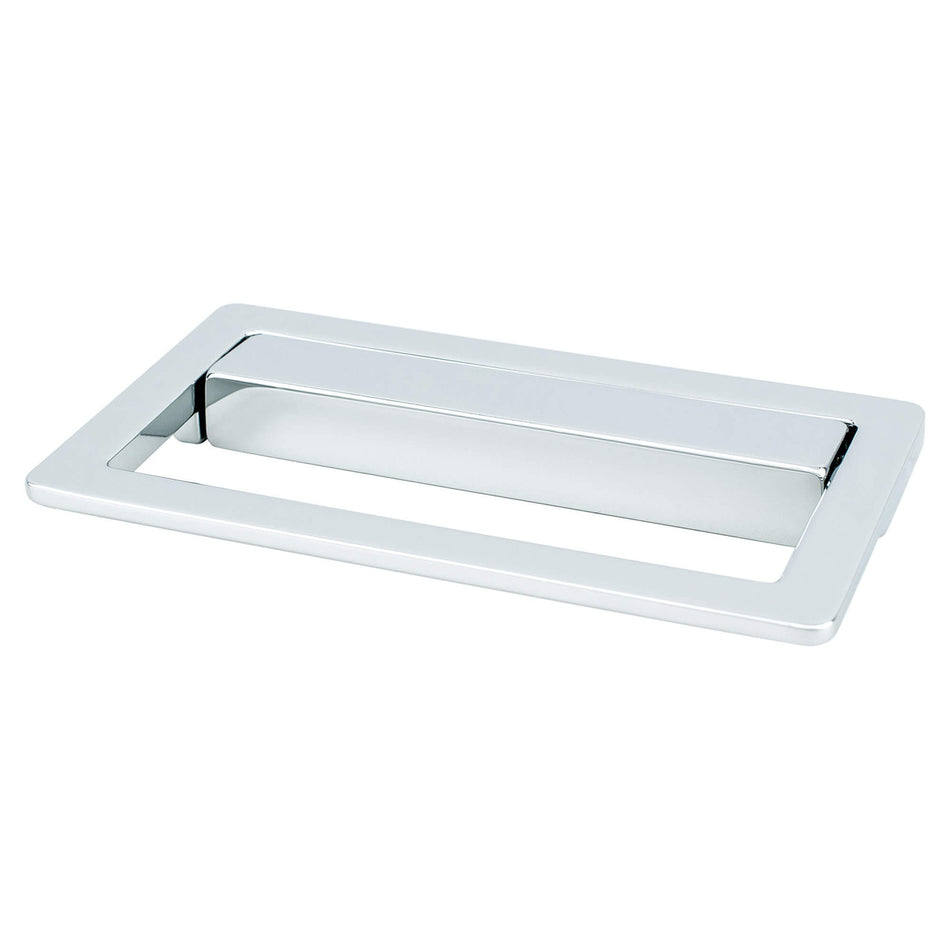 R. Christensen 9738-1026-C: 64mm cc Up Drop Cabinet Pull - Polished Chrome