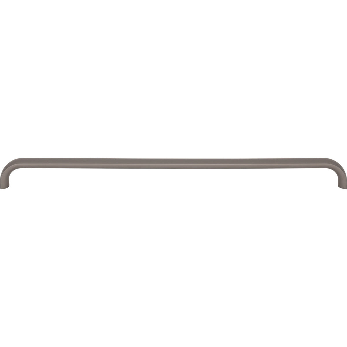 Top Knobs TK3347AG: 12" cc Brockwell D-Handle Cabinet Pull - Ash Gray