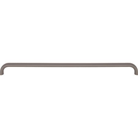 Top Knobs TK3347AG: 12" cc Brockwell D-Handle Cabinet Pull - Ash Gray