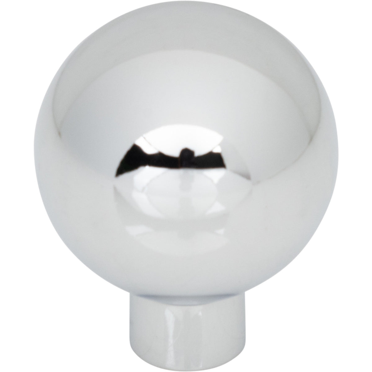 Top Knobs TK3340PC: 1-1/8" Brockwell Round Cabinet Knob - Polished Chrome