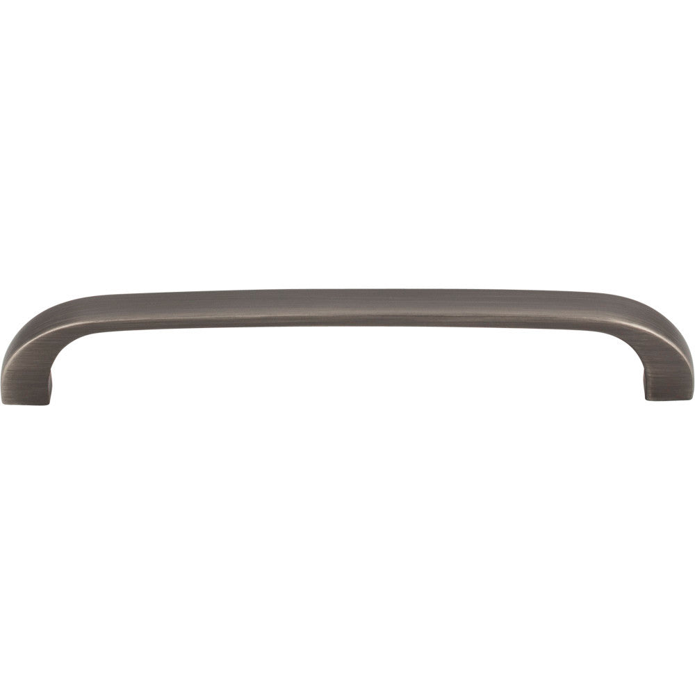 Elements 984-128BNBDL: 128 mm cc Slade Flat Bar Cabinet Pull - Brushed Pewter