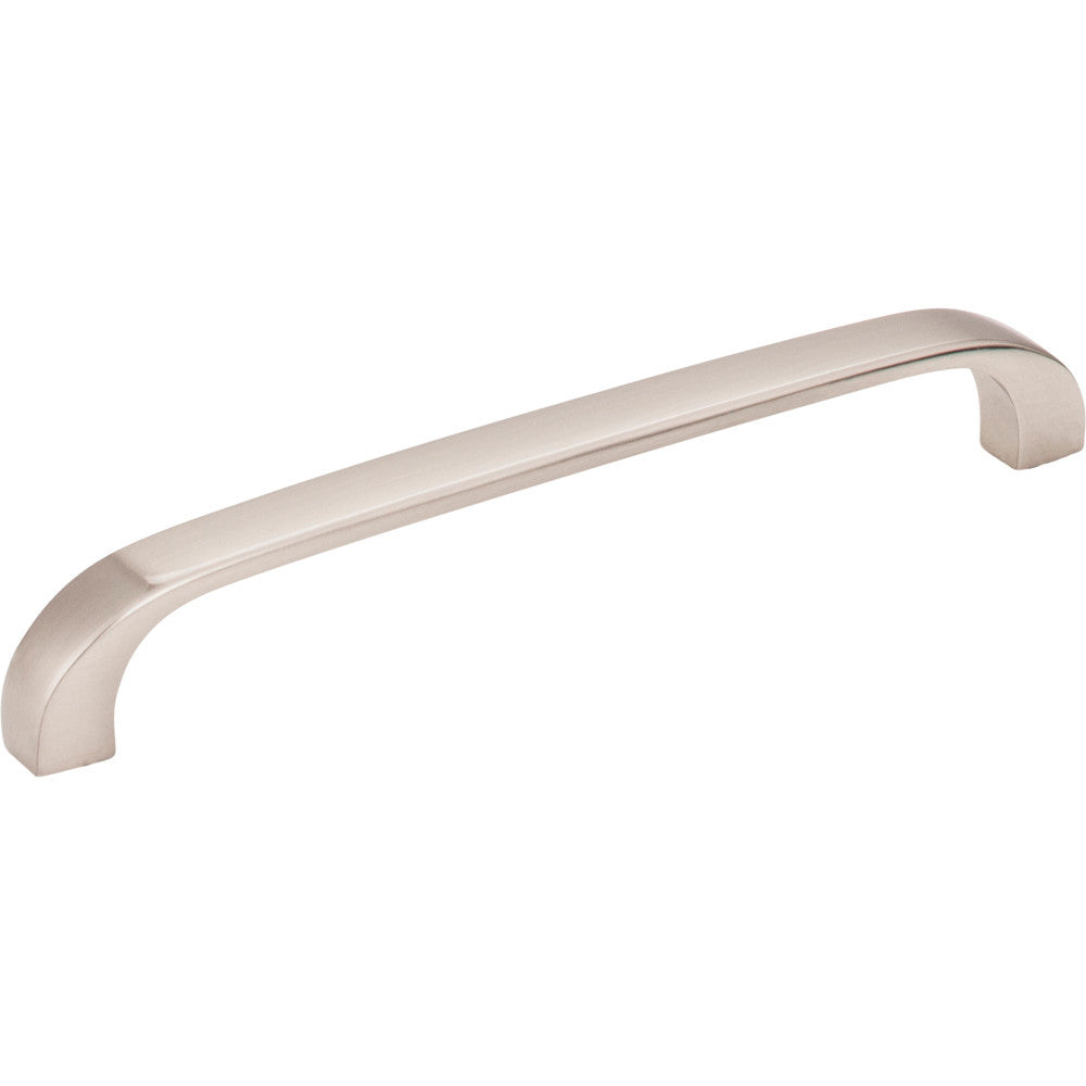 Elements 984-128SN: 128 mm cc Slade Flat Bar Cabinet Pull - Satin Nickel
