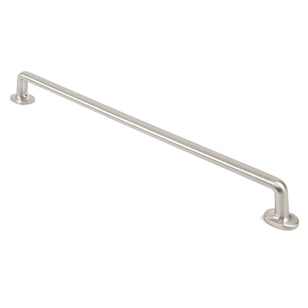 Rusticware 987SN: 12" cc Round Bar Cabinet Pull - Satin Nickel