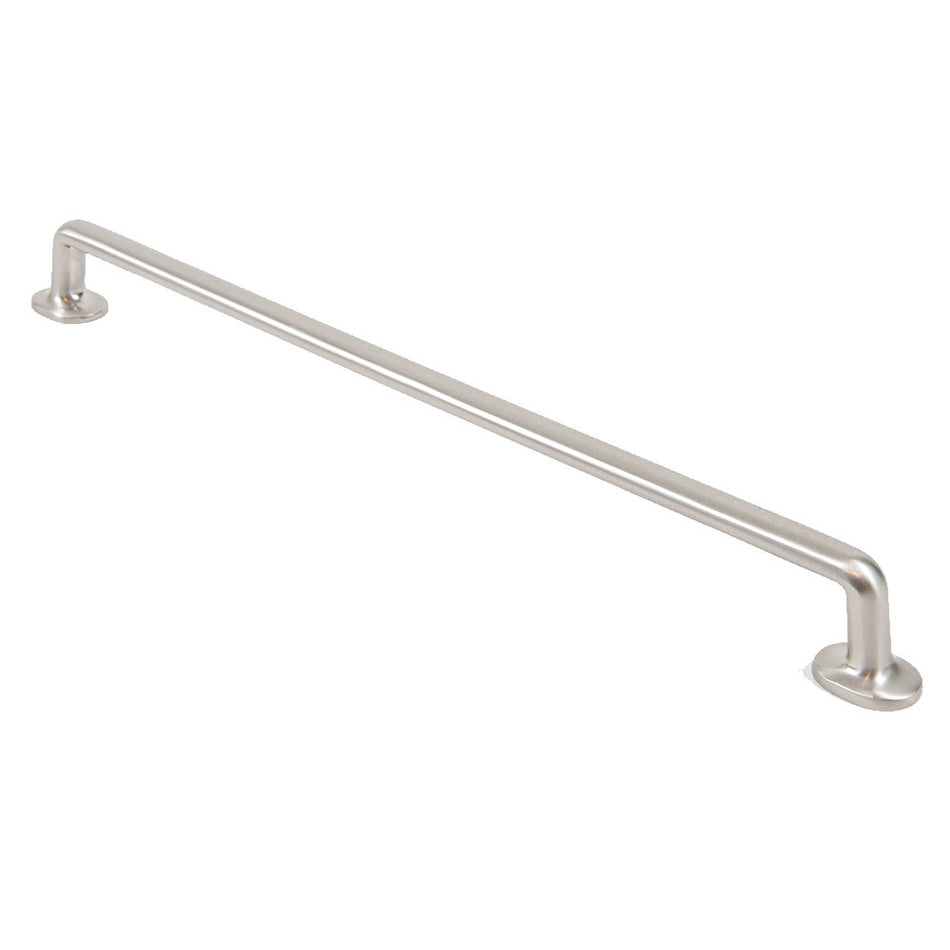 Rusticware 987SN: 12" cc Round Bar Cabinet Pull - Satin Nickel