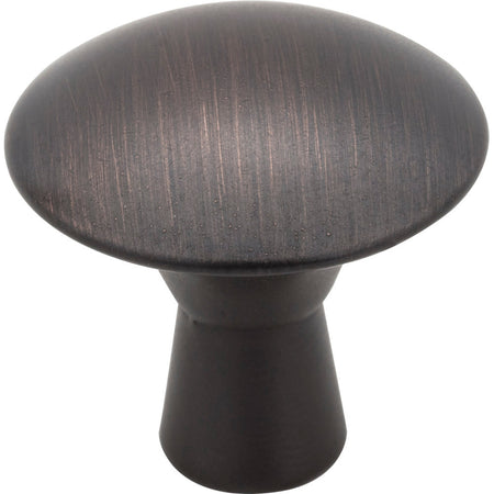 Elements 988DBAC: 1-1/16" Zachary Round Cabinet Knob - Brushed Oil Rubbed Bronze