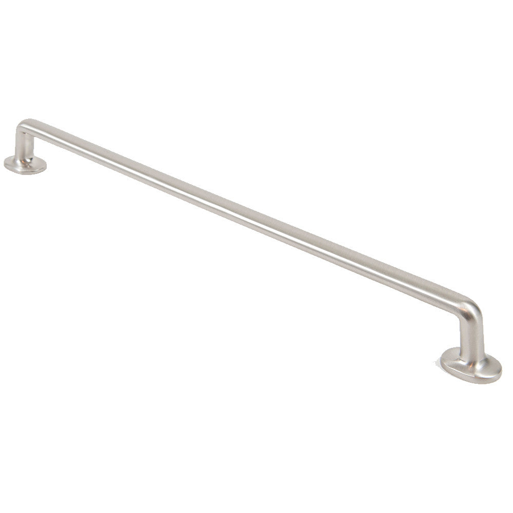 Rusticware 988SN: 14" cc Round Bar Cabinet Pull - Satin Nickel