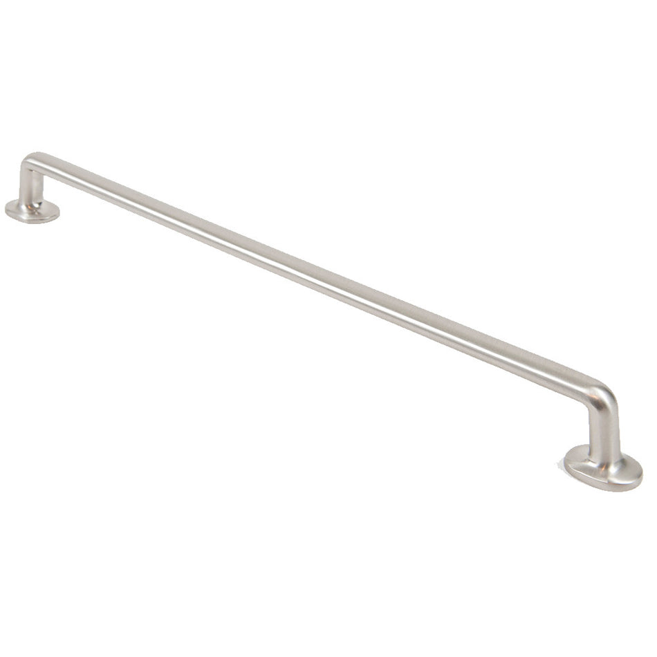 Rusticware 988SN: 14" cc Round Bar Cabinet Pull - Satin Nickel