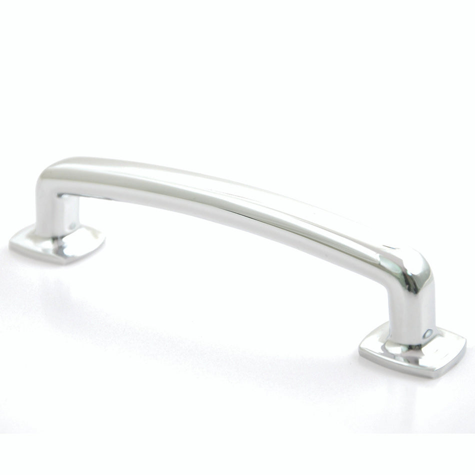Rusticware 9901CH: 4" cc Arched Cabinet Pull - Polished Chrome