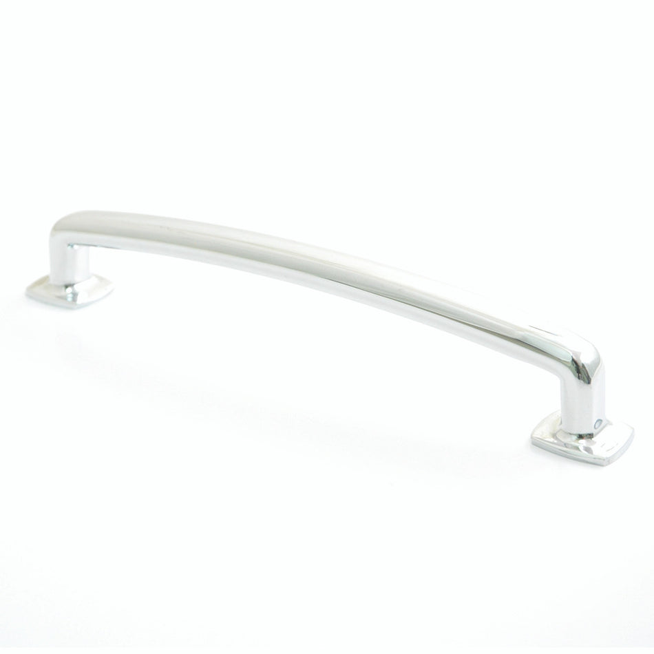 Rusticware 9902CH: 6" cc Arched Cabinet Pull - Polished Chrome
