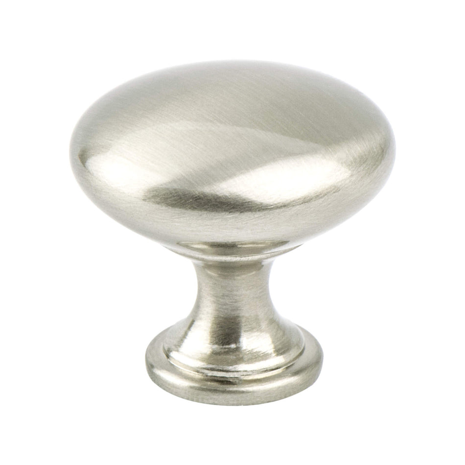 Berenson 9913-1BPN: 1-1/8" Euro Moderno Cabinet Knob - Brushed Nickel