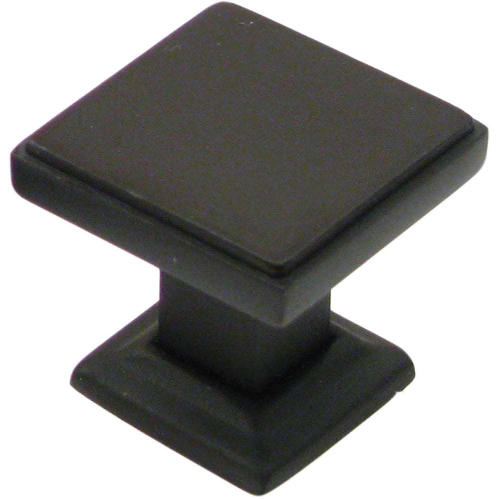 Rusticware 991ORB:1-1/8" Modern Square Cabinet Knob - Oil Rubbed Bronze