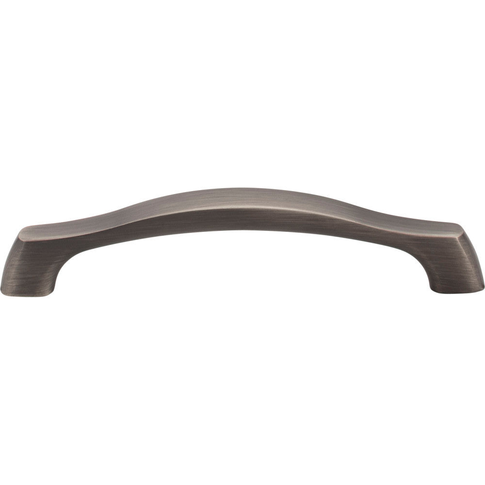 Elements 993-128BNBDL: 128 mm cc Aiden Arch Bar Cabinet Pull - Brushed Pewter