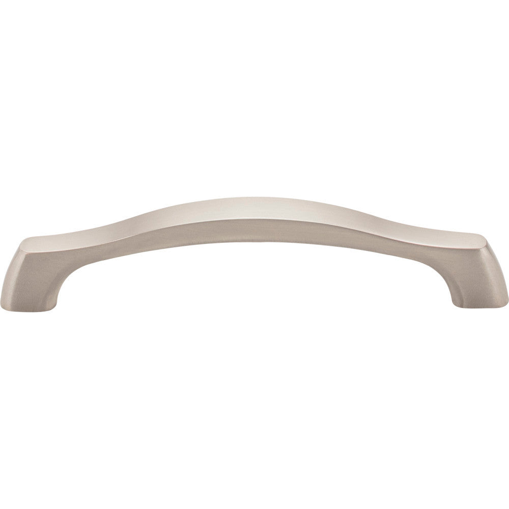 Elements 993-128SN: 128 mm cc Aiden Arch Bar Cabinet Pull - Satin Nickel