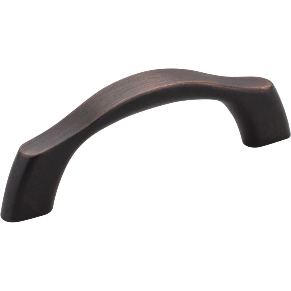 Elements 993-3DBAC: 3" cc Aiden Arch Bar Cabinet Pull - Brushed Oil Rubbed Bronze
