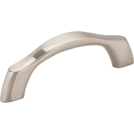 Elements 993-3SN: 3" cc Aiden Arch Bar Cabinet Pull - Satin Nickel
