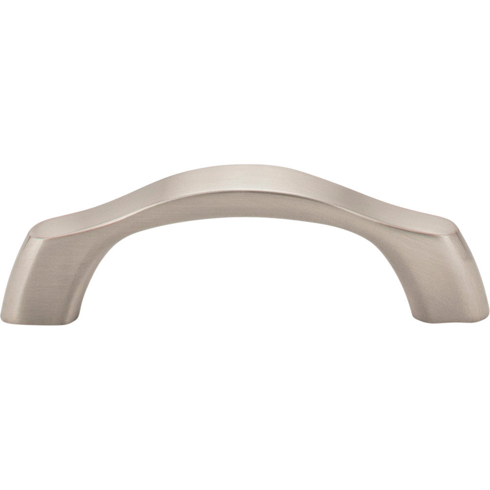 Elements 993-3SN: 3" cc Aiden Arch Bar Cabinet Pull - Satin Nickel