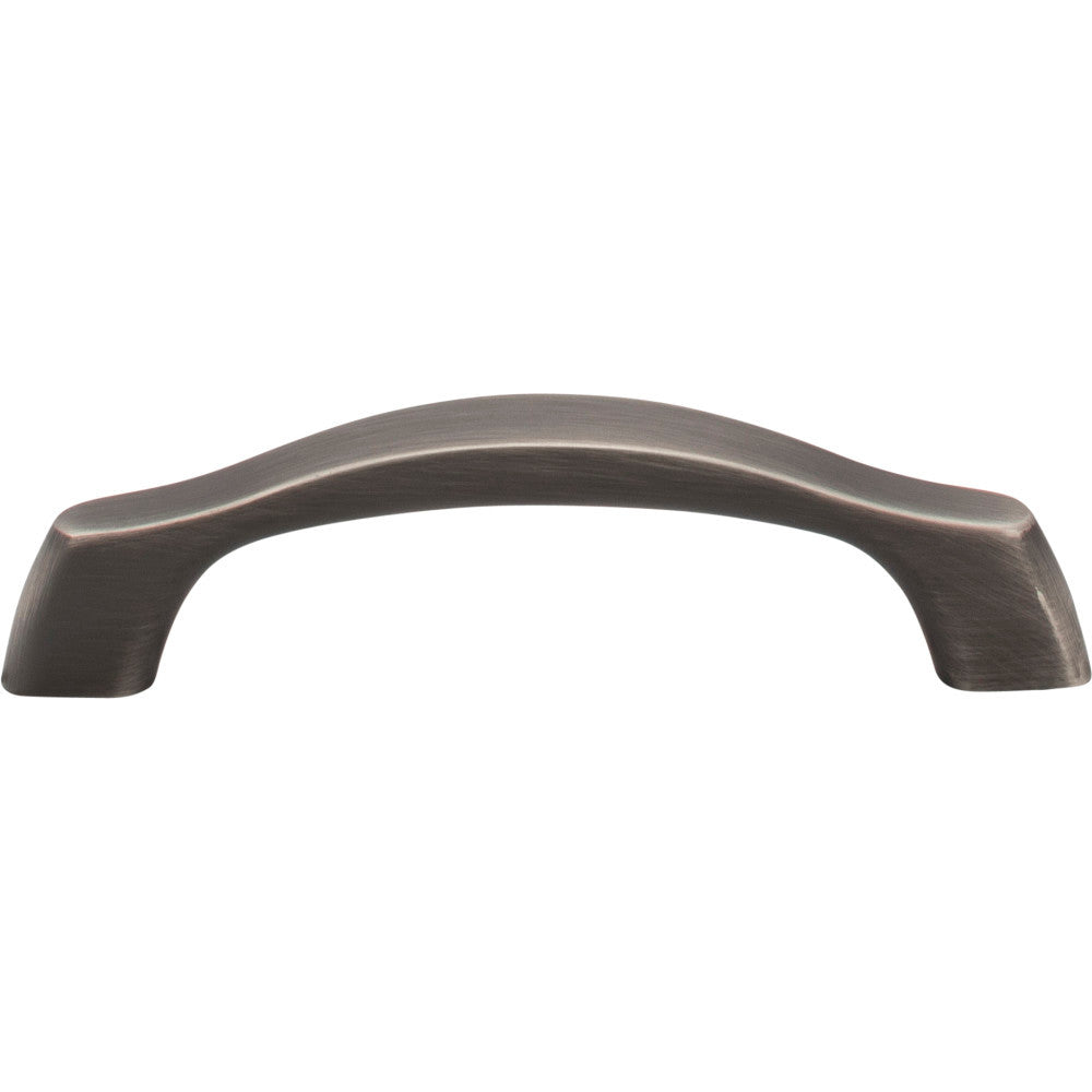 Elements 993-96BNBDL: 96 mm cc Aiden Arch Bar Cabinet Pull - Brushed Pewter
