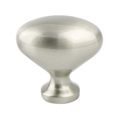 Berenson 9937-1BPN: 1-5/16" American Classics Oval Cabinet Knob - Brushed Nickel