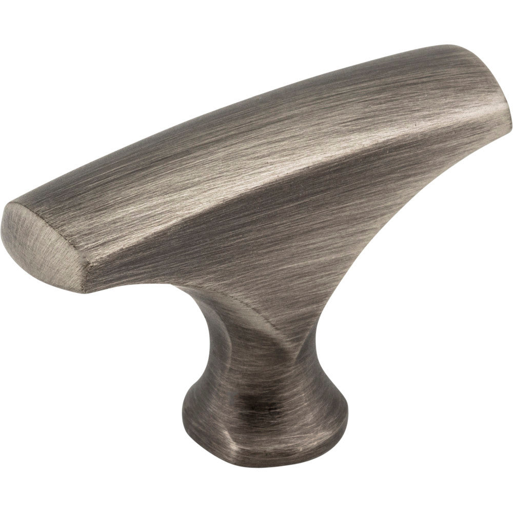 Elements 993BNBDL: 1-5/8" Aiden T-Bar Cabinet Knob - Brushed Pewter