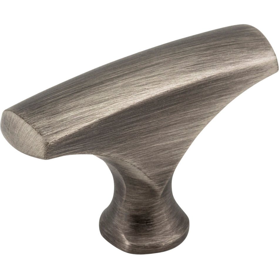 Elements 993BNBDL: 1-5/8" Aiden T-Bar Cabinet Knob - Brushed Pewter