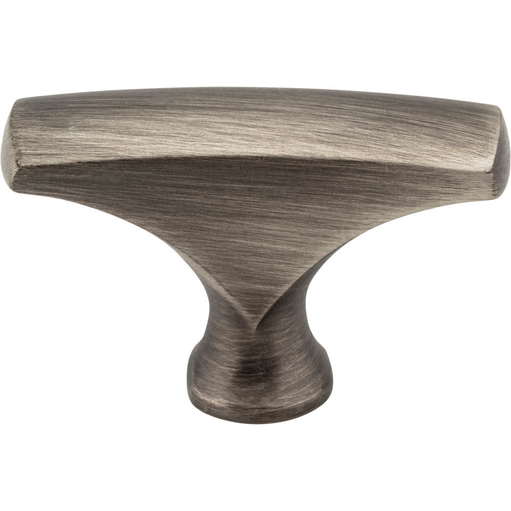 Elements 993BNBDL: 1-5/8" Aiden T-Bar Cabinet Knob - Brushed Pewter