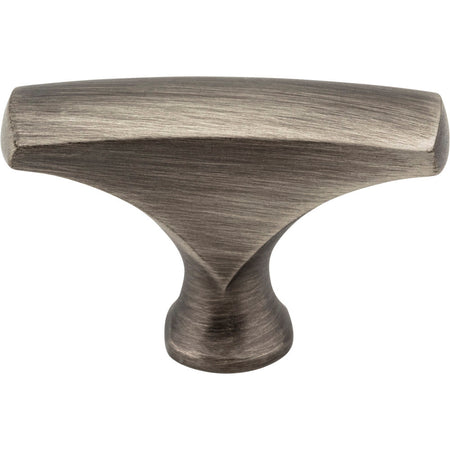 Elements 993BNBDL: 1-5/8" Aiden T-Bar Cabinet Knob - Brushed Pewter