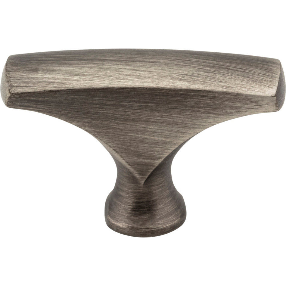 Elements 993BNBDL: 1-5/8" Aiden T-Bar Cabinet Knob - Brushed Pewter