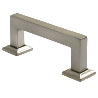 Rusticware 993SN: 3" cc Modern Square Cabinet Pull - Satin Nickel