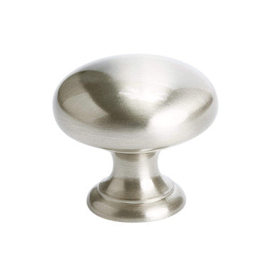 Berenson 9956-1BPN: 1-1/4" Plymouth Round Cabinet Knob - Brushed Nickel