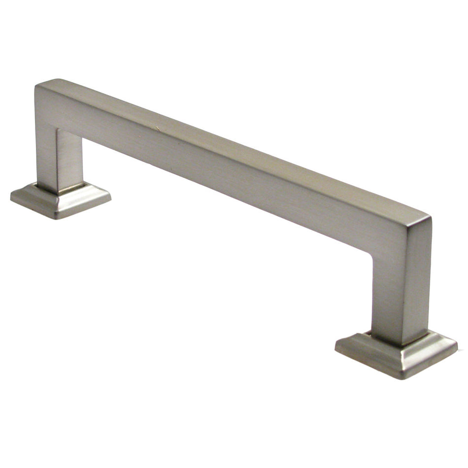 Rusticware 996SN: 7" cc Modern Square Cabinet Pull - Satin Nickel