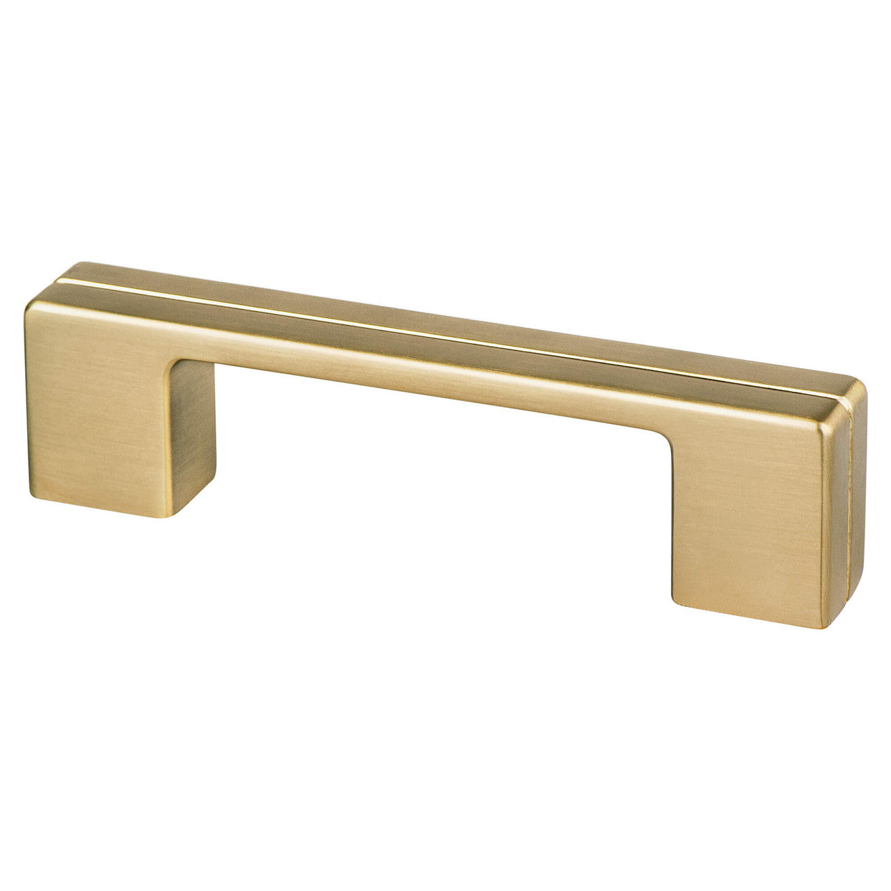 Berenson 9976-1MDB: 3" and 96mm cc Skyline Cabinet Pull - Modern Brushed Gold
