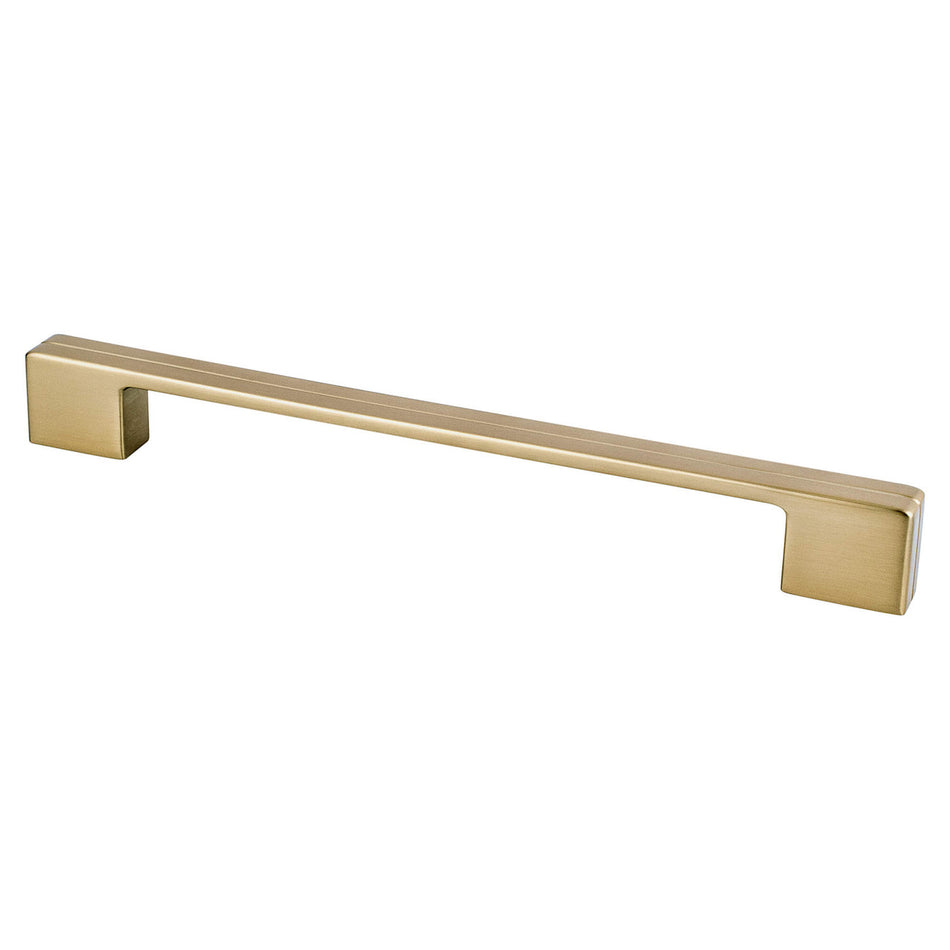 Berenson 9978-1MDB: 224mm cc Skyline Cabinet Pull - Modern Brushed Gold