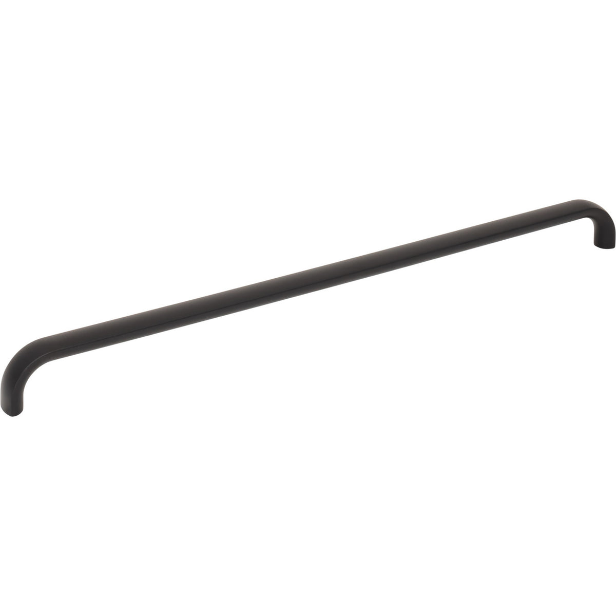 Top Knobs TK3347BLK: 12" cc Brockwell D-Handle Cabinet Pull - Flat Black