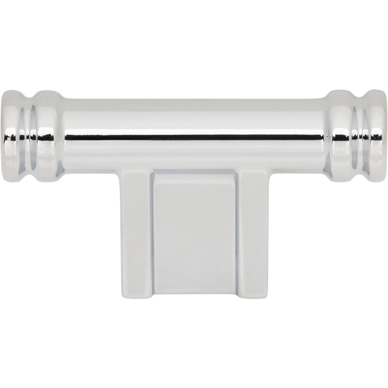 Top Knobs TK3380PC: 2-1/4" Newburn T-Bar Cabinet Knob - Polished Chrome